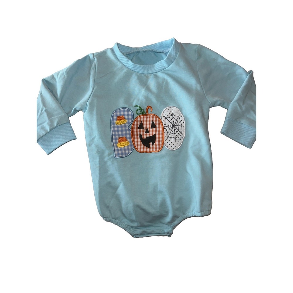 Infant Fall Outfit Size 12-18m One Piece Long Sleeve Snap Bottom